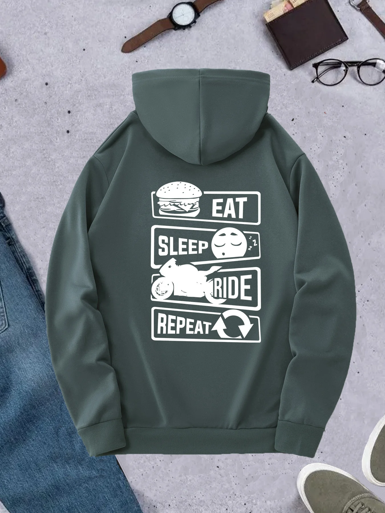 Korean Trend Men Hoodie Eat Sl - Korean Men Lifestyle recension och pris
